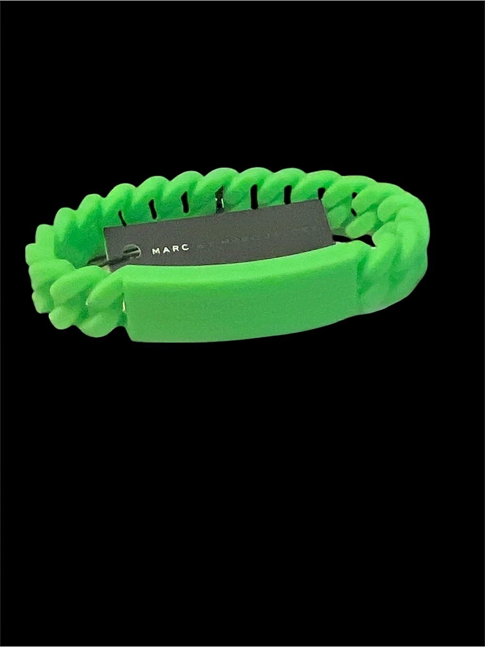 Marc by Marc Jacobs Toucan Green Braided Silicone Rubber Bracelet